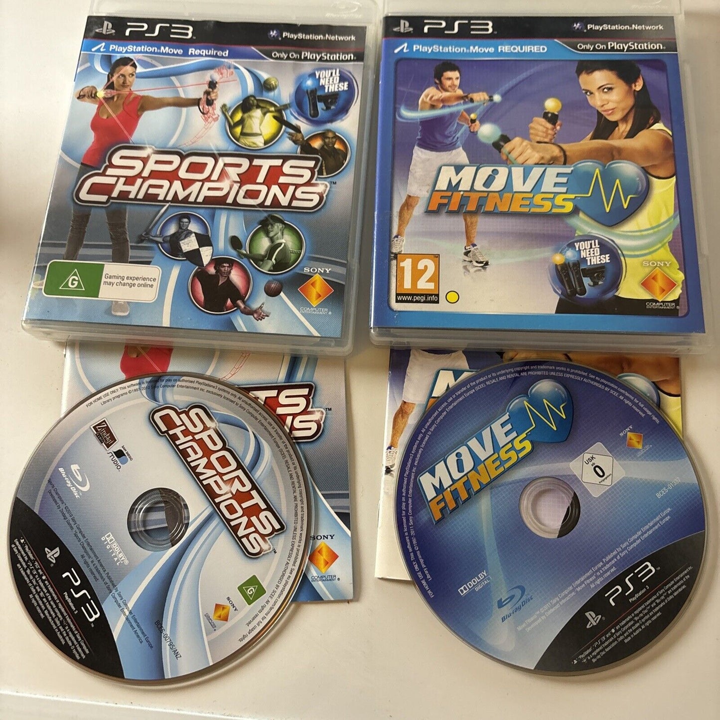 Sports Champions / Move Fitness Sony PlayStation 3 PS3 Move Manual
