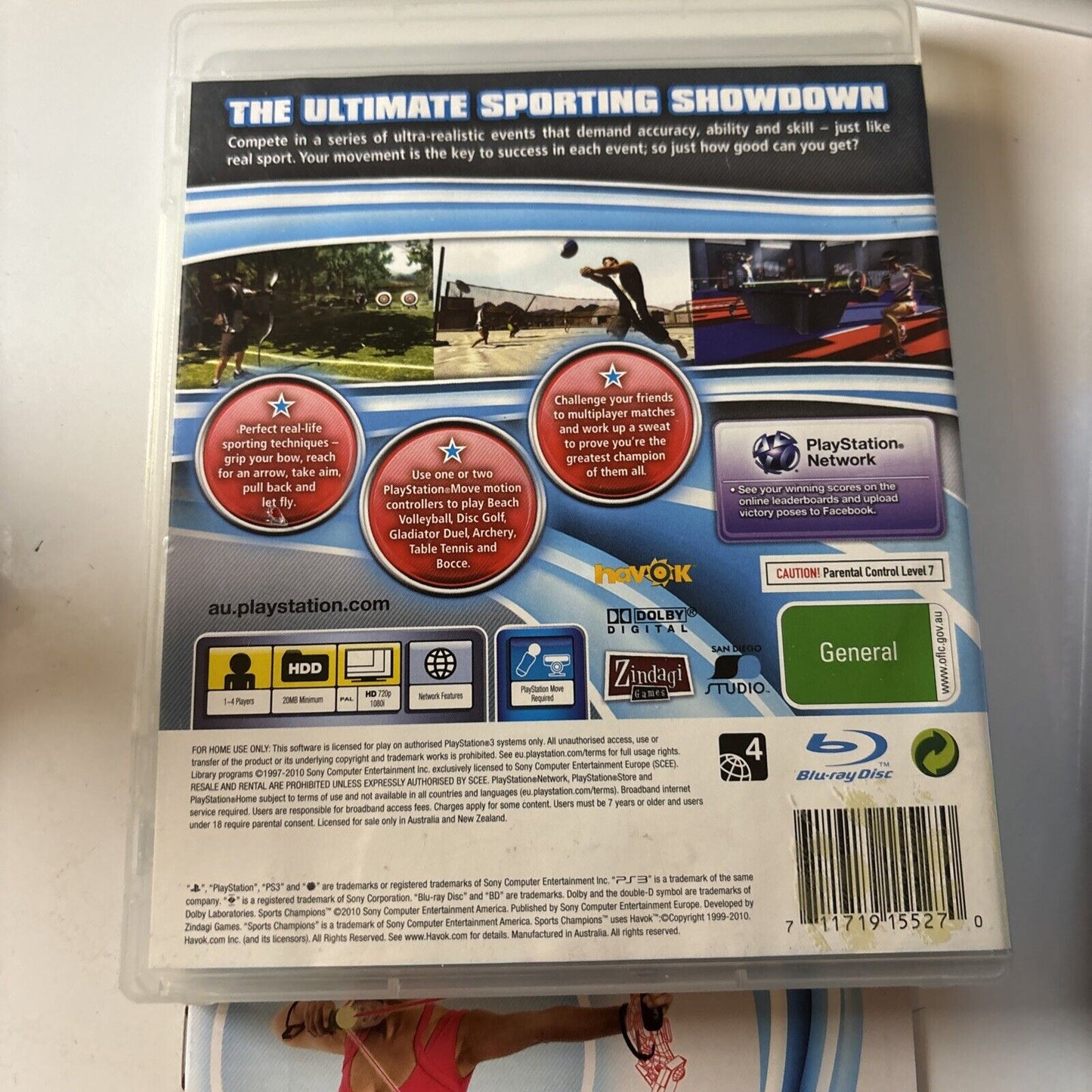 Sports Champions / Move Fitness Sony PlayStation 3 PS3 Move Manual