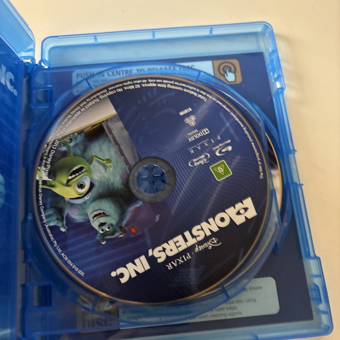 Monsters, Inc. (Blu-ray + DVD, 2001) Steve Buscemi, John Goodman All Regions