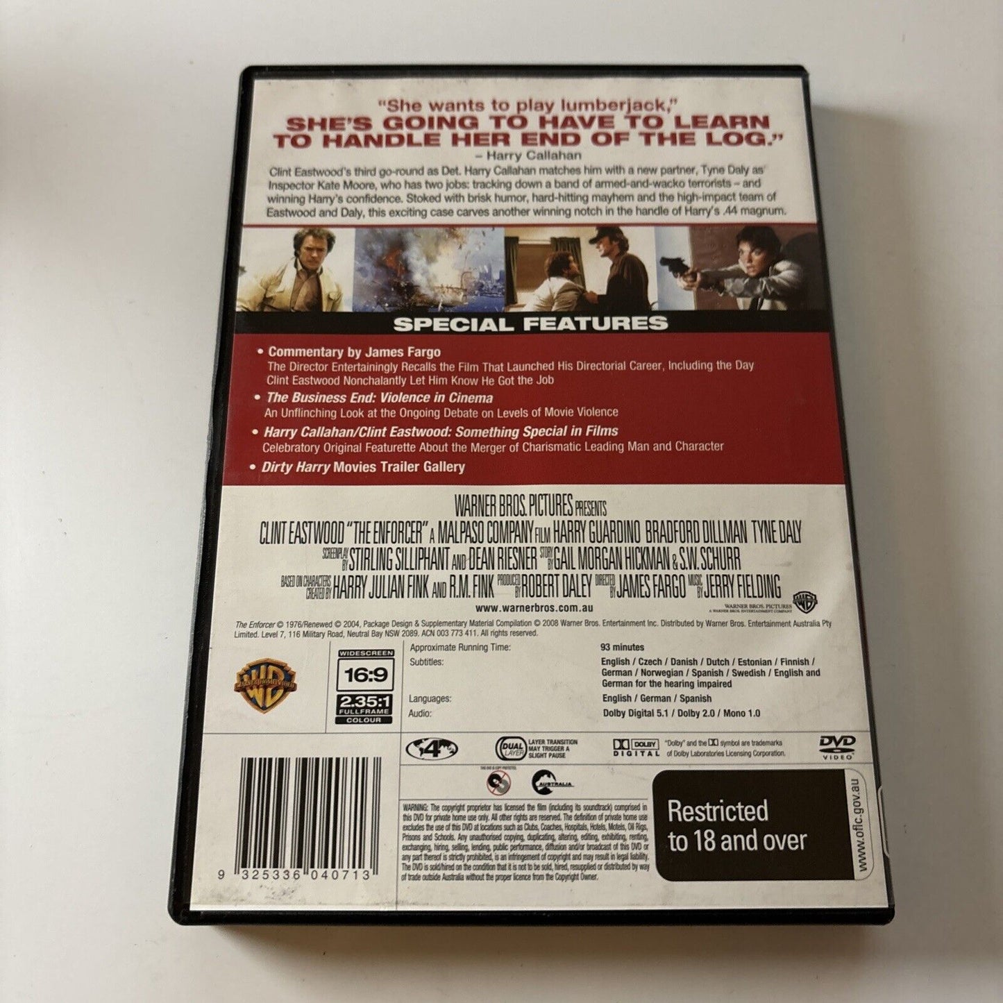 The Enforcer (Deluxe Edition) (DVD, 1976) Clint Eastwood NEW Region 4