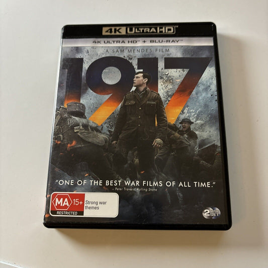 1917 (4K Ultra HD Blu-ray, 2019, 2-Disc) Dean-Charles Chapman, All Regions