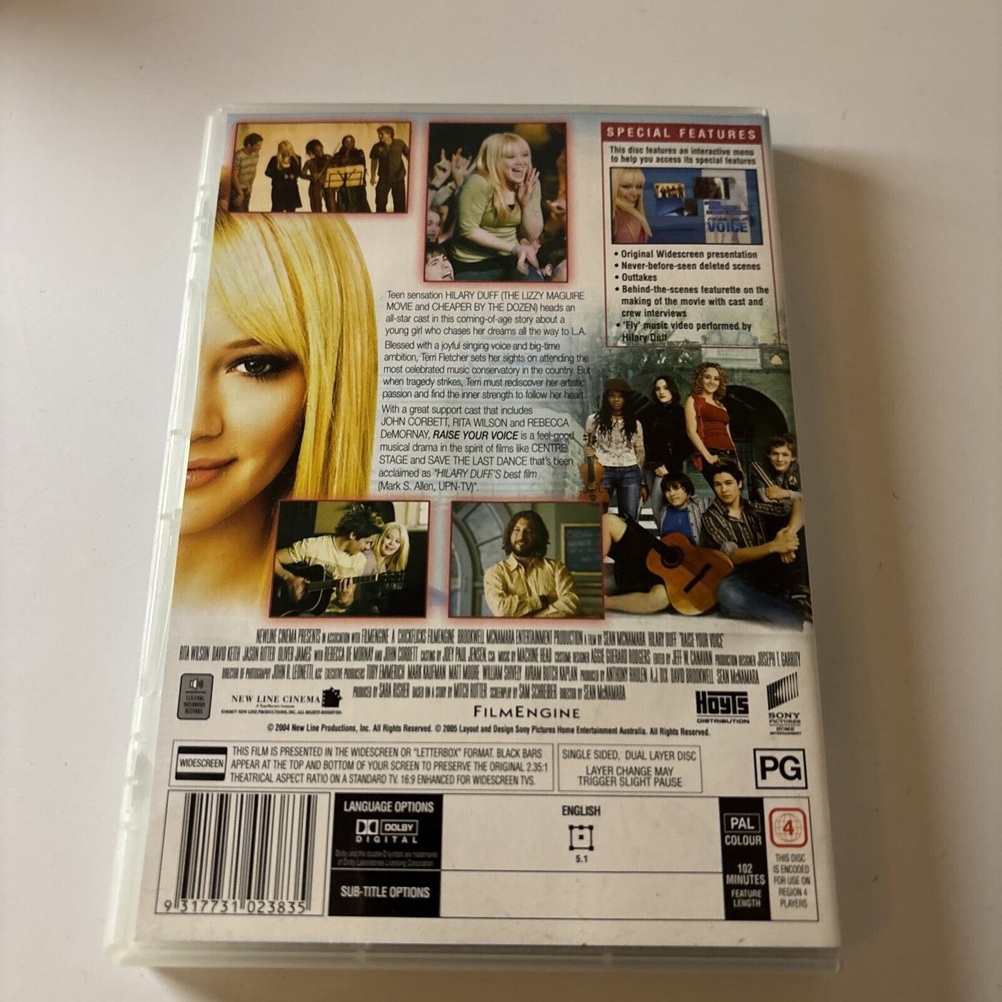 Raise Your Voice (DVD, 2004) Hilary Duff   Region 4