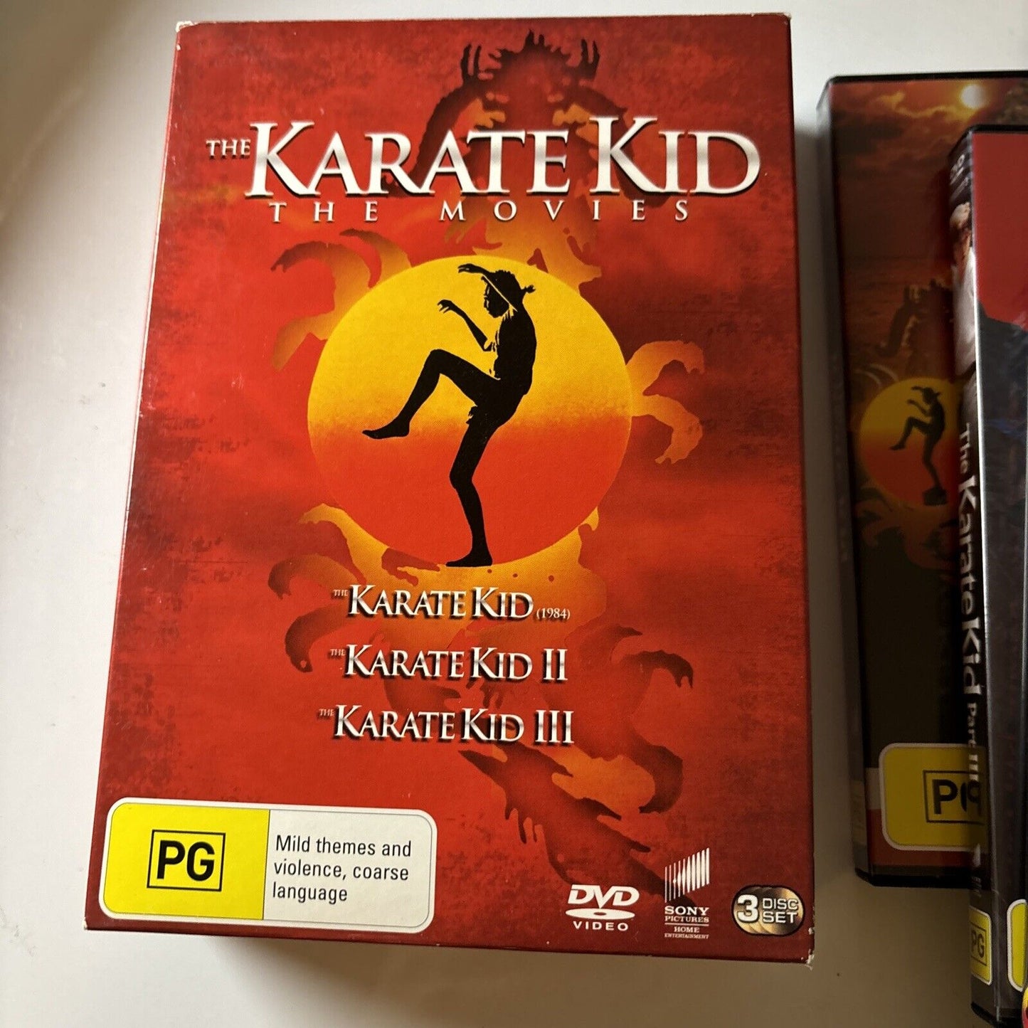 Karate Kid / Karate Kid II / Karate Kid III (DVD, 3-Disc) Ralph Macchio Region 4