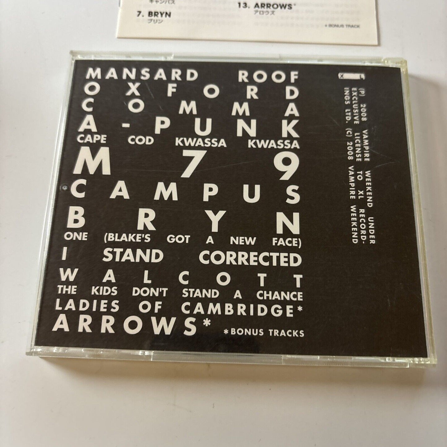 Vampire Weekend By Vampire Weekend (CD, 2008) Japan Wpcb-10048