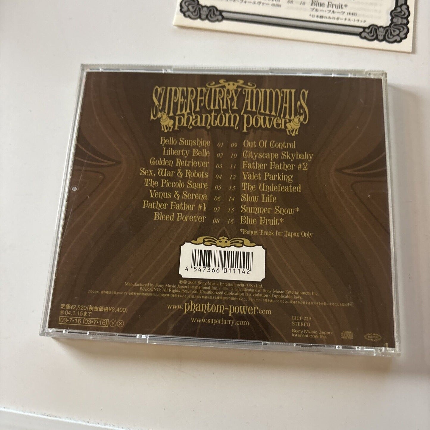 Super Furry Animals - Phantom Power [Japan Bonus] (CD, 2003) Japan Eicp-229