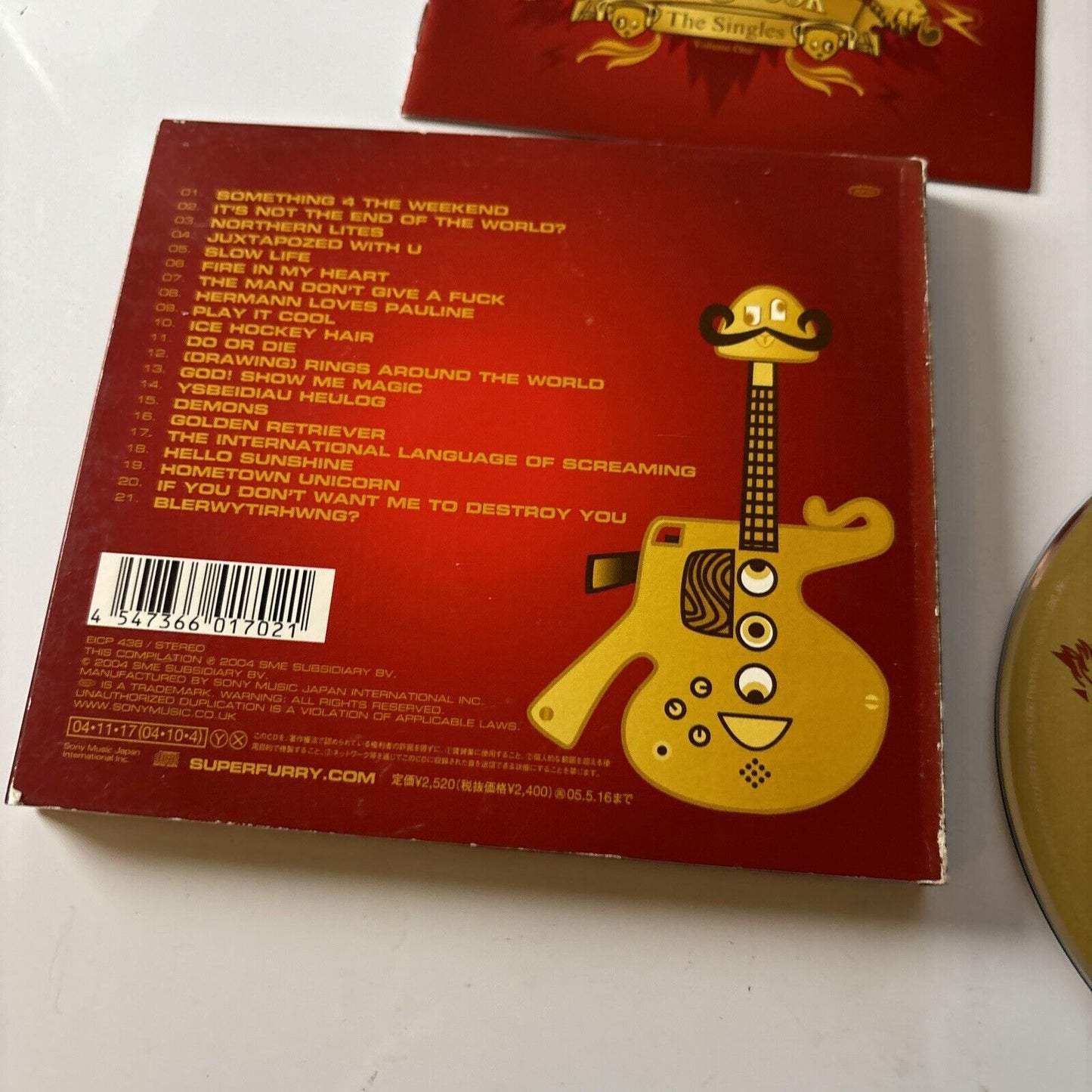 Super Furry Animals - Songbook: The Singles, Vol. 1 (CD, 2005) Japan Eicp-438