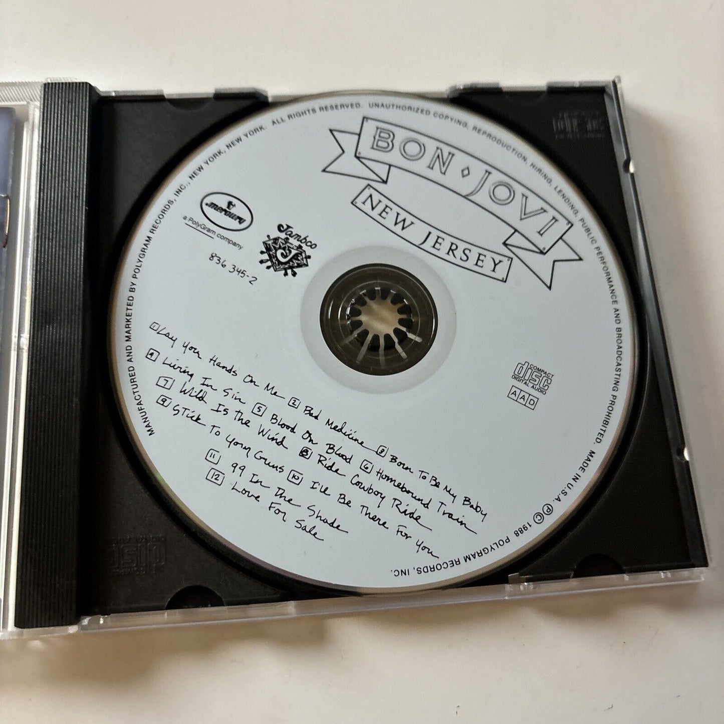 Bon Jovi - New Jersey (CD, 1988)