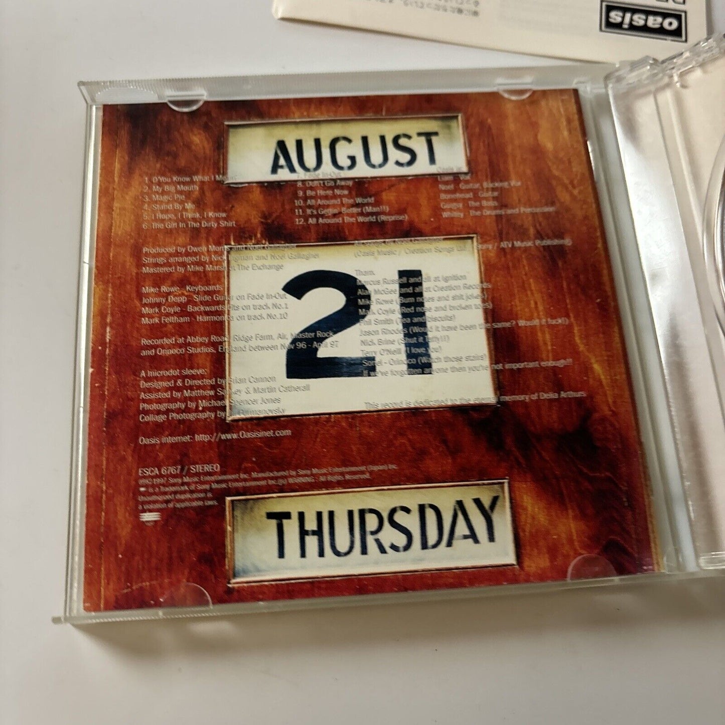 Oasis - Be Here Now (CD, 1997) Japan   Esca-6767