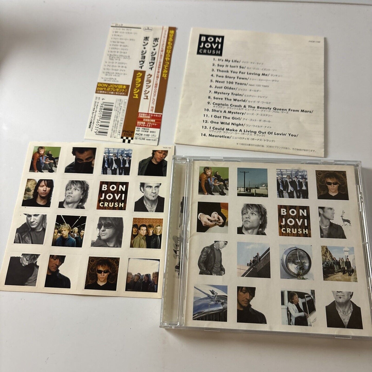 Bon Jovi - Crush (CD, 2000) Japan Obi Stickers Phcw-1100