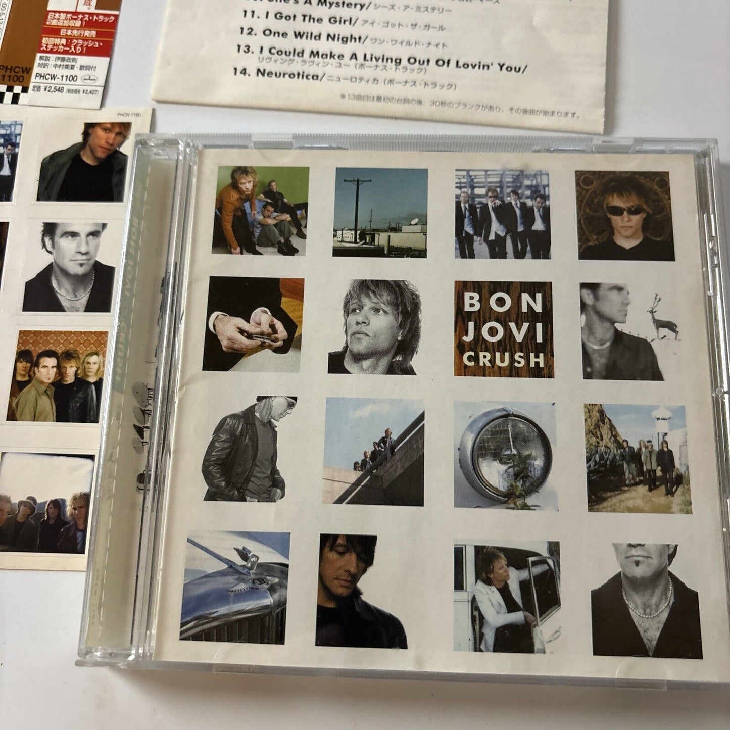 Bon Jovi - Crush (CD, 2000) Japan Obi Stickers Phcw-1100