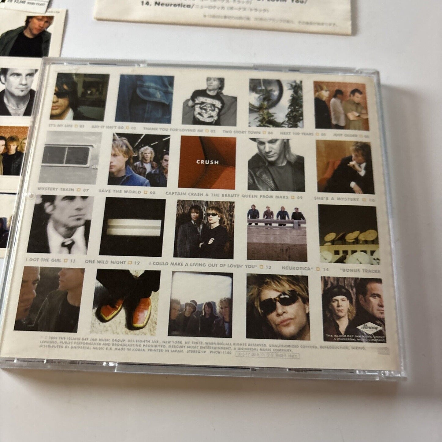 Bon Jovi - Crush (CD, 2000) Japan Obi Stickers Phcw-1100