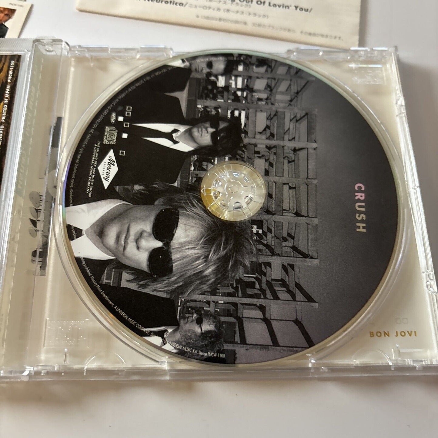 Bon Jovi - Crush (CD, 2000) Japan Obi Stickers Phcw-1100