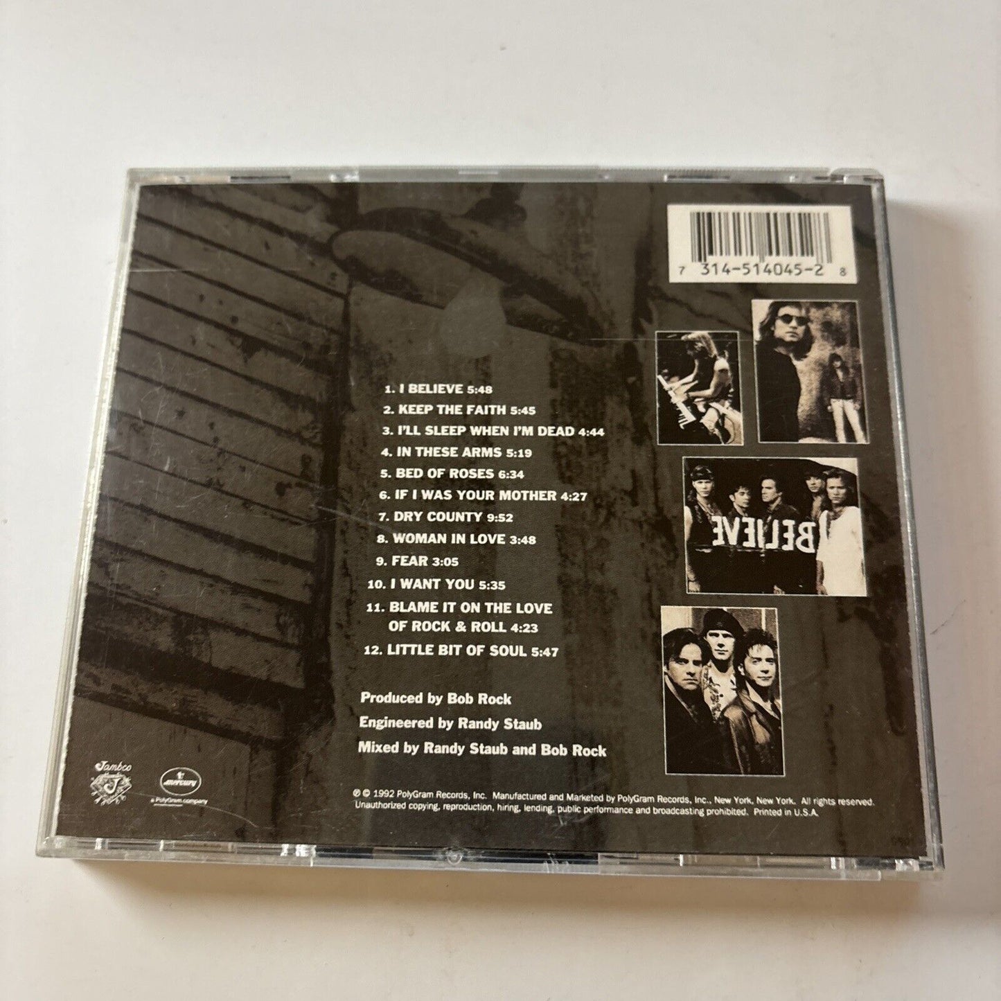 Bon Jovi - Keep the Faith (CD, 1992)