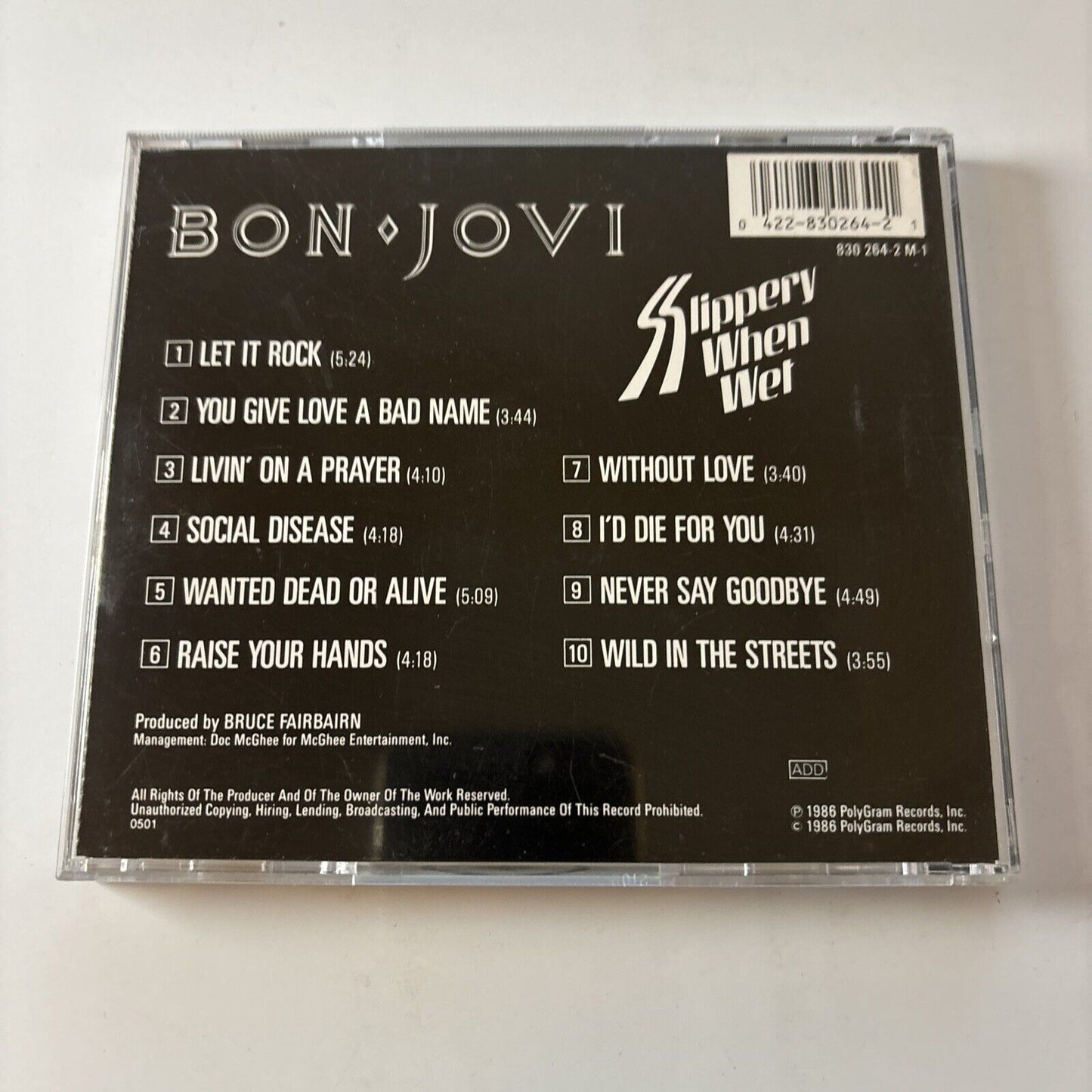 Bon Jovi - Slippery When Wet (CD, 1990)