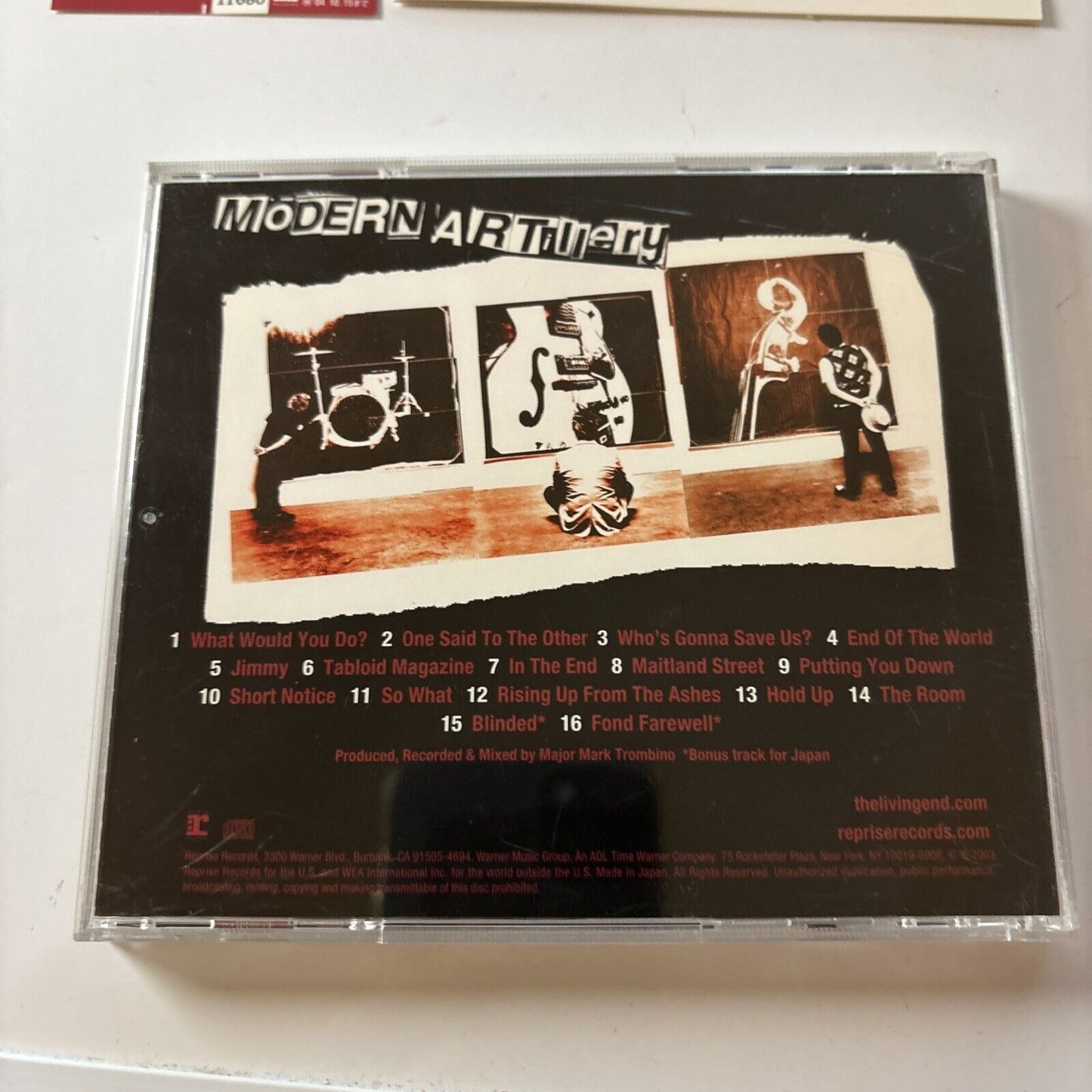 The Living End - Modern Artillery [Bonus Japan Track] (CD, 2003) Obi Wpcr-11680