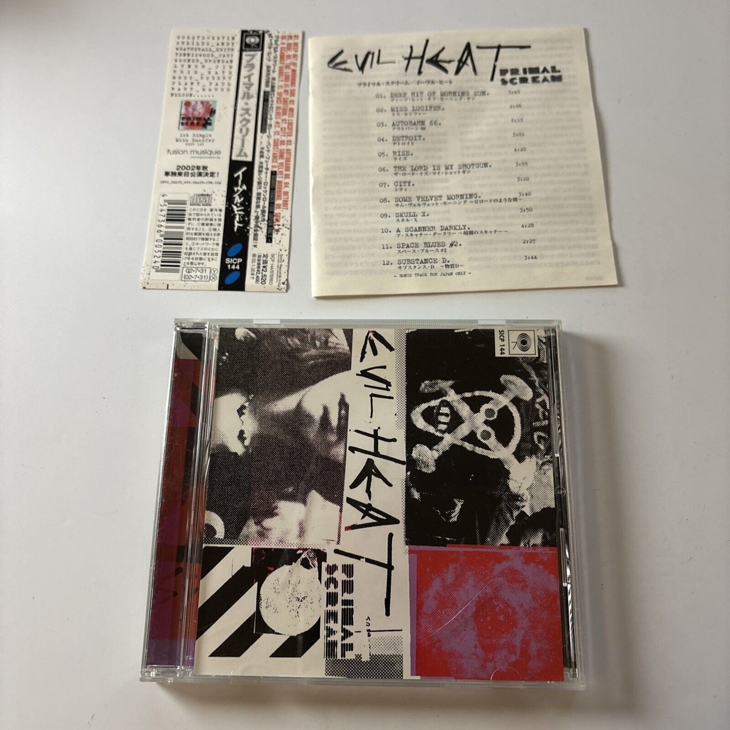 Primal Scream - Evil Heat (CD, 2002) Japan Obi Sicp-144