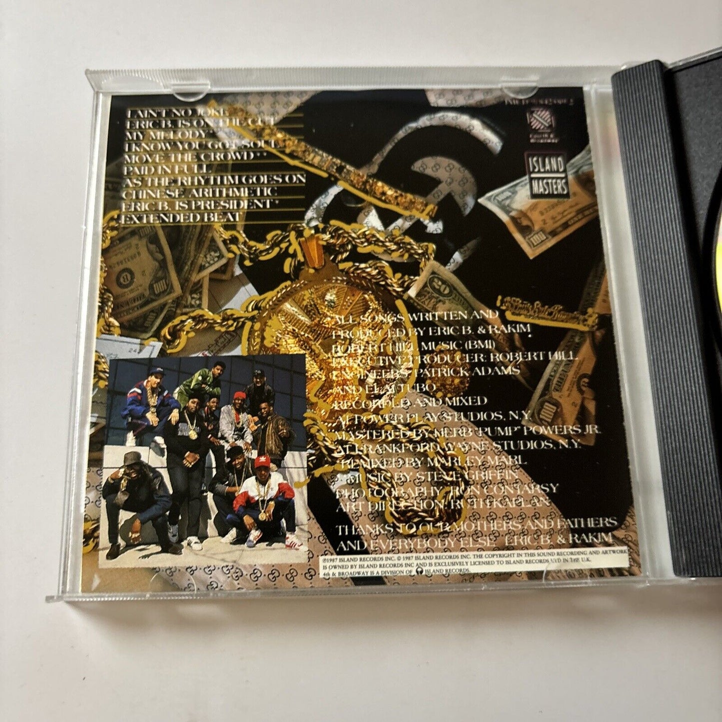 Eric B. & Rakim - Paid in Full (CD, 1989) Imcd-9