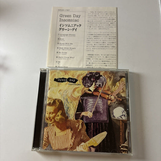 Green Day - Insomniac (CD, 1995) Japan Wpcr-1797