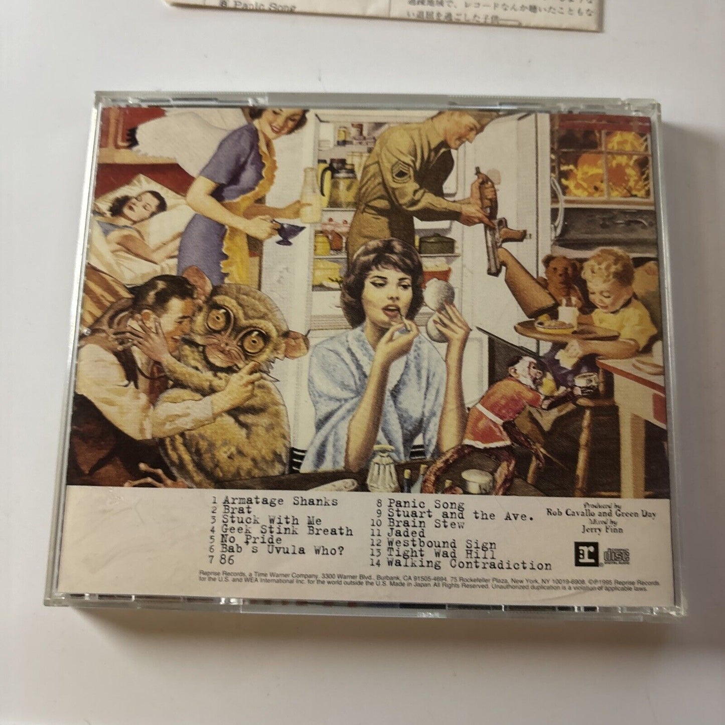 Green Day - Insomniac (CD, 1995) Japan Wpcr-1797