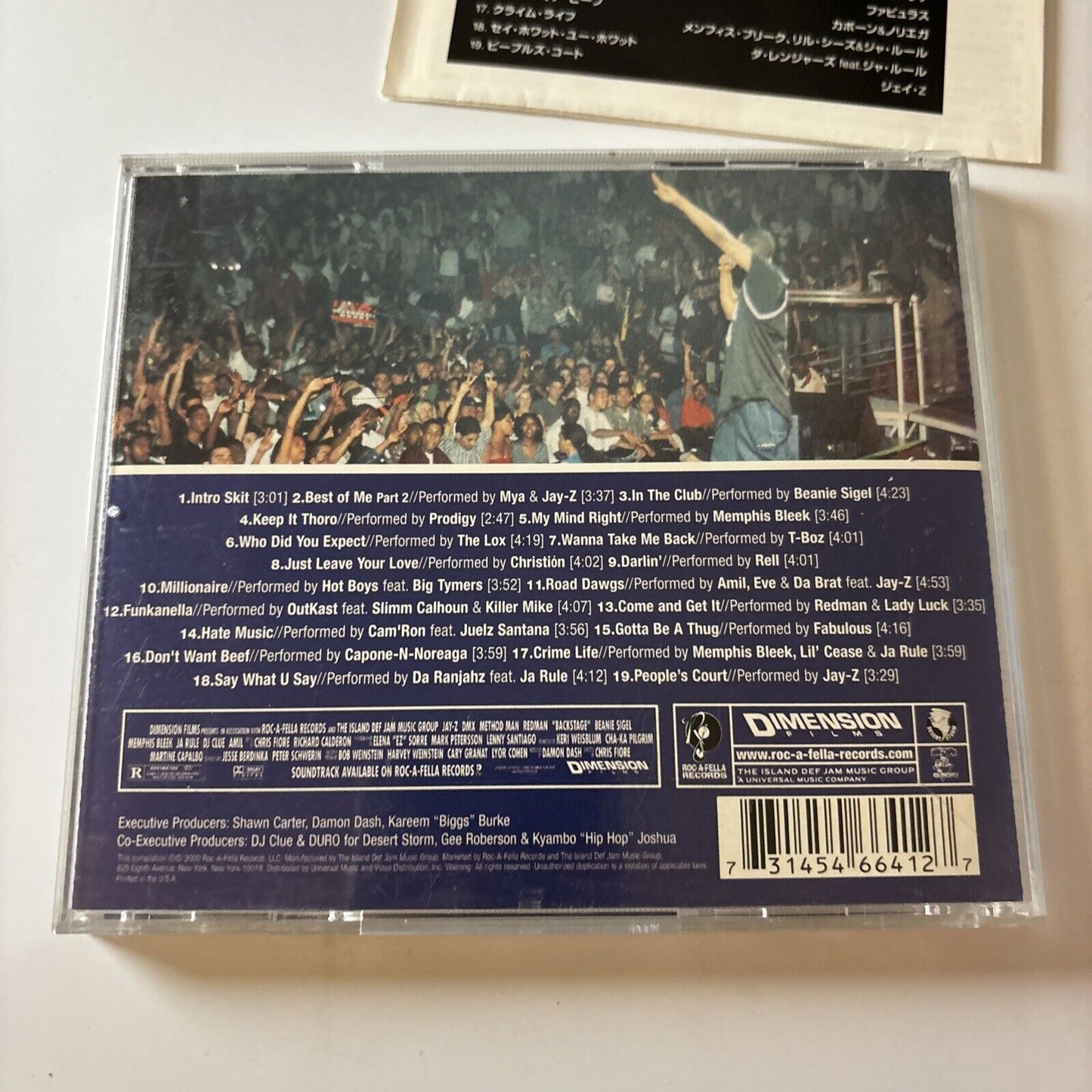 DJ Clue – Presents: Backstage Mixtape - Music Inspired By The Film (CD, 2000)