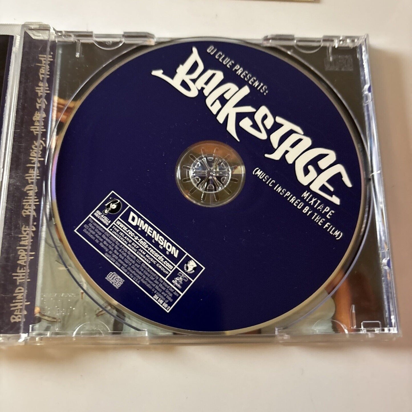 DJ Clue – Presents: Backstage Mixtape - Music Inspired By The Film (CD, 2000)
