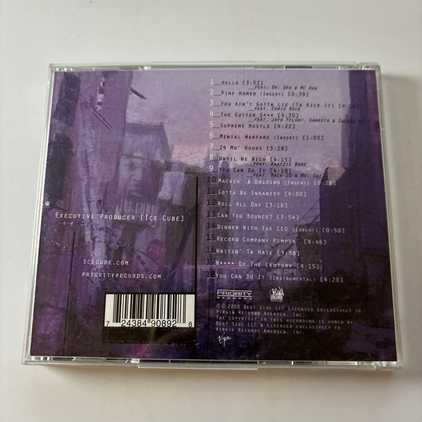 Ice Cube - War & Peace Vol. 2 (The Peace Disc) (CD, 2000)