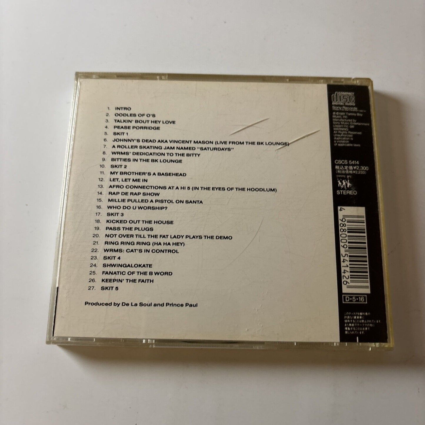 De La Soul - De La Soul Is Dead (CD, 1991) Japan Cscs-5414