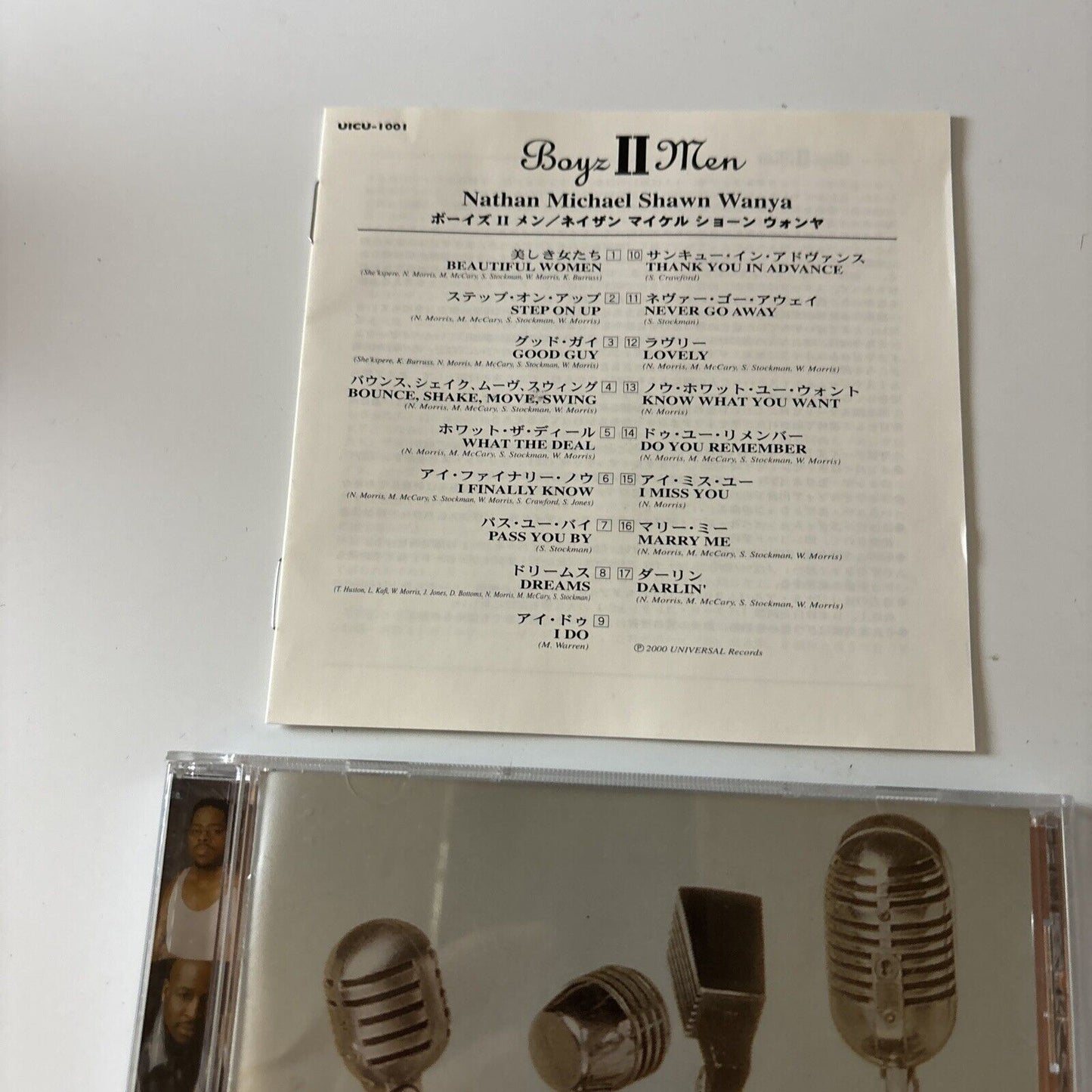 Boyz II Men - Nathan, Michael, Shawn, Wanya (CD, 2000) Japan Uicu-1001