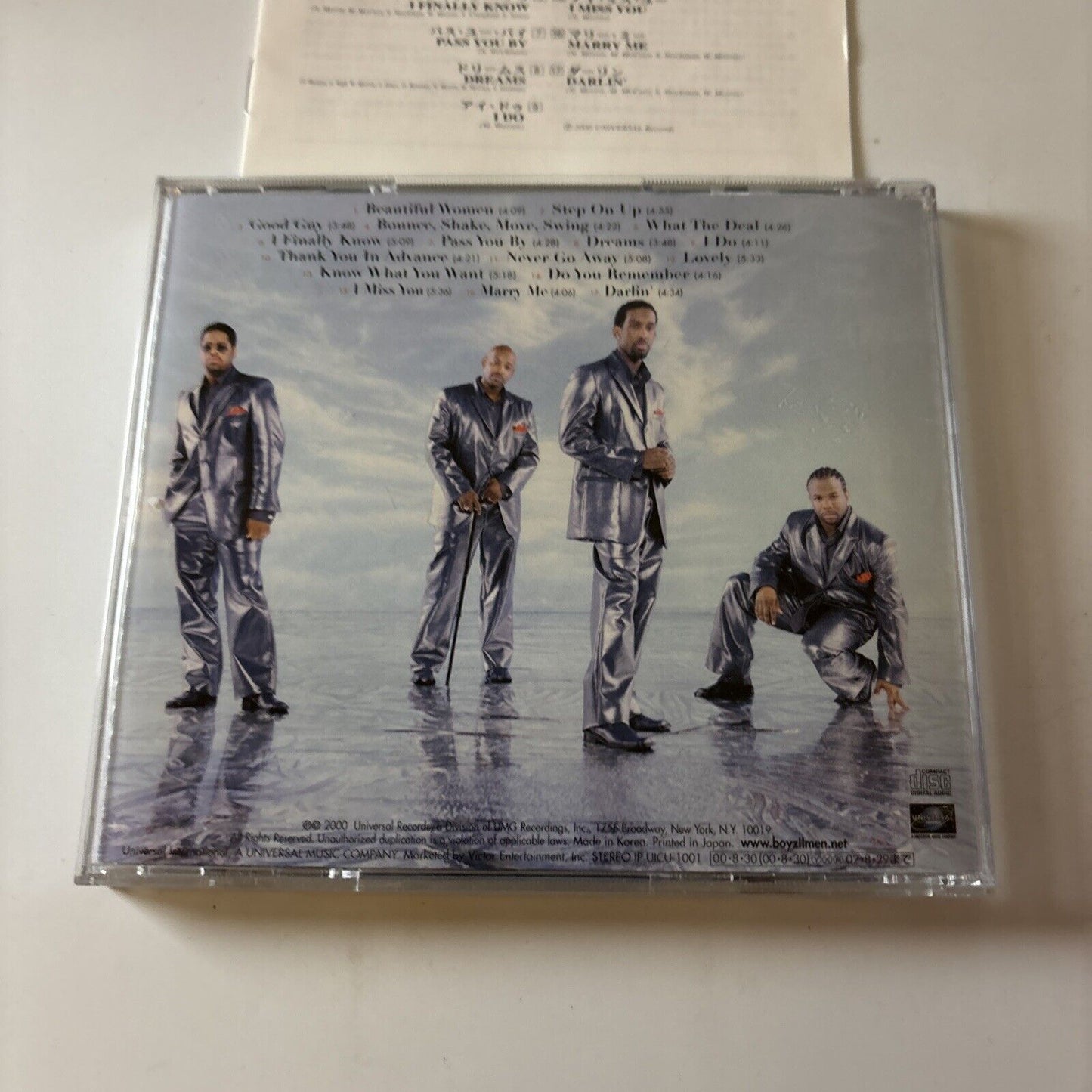 Boyz II Men - Nathan, Michael, Shawn, Wanya (CD, 2000) Japan Uicu-1001