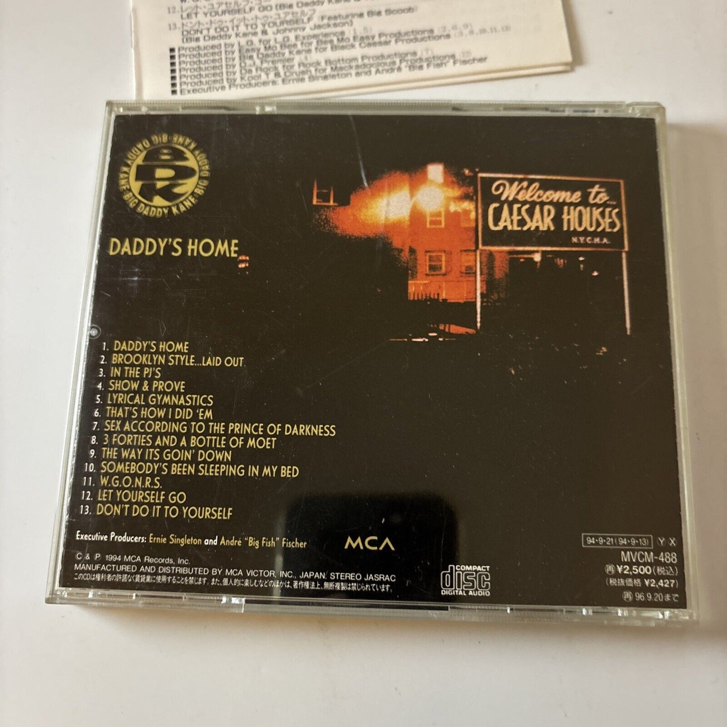 Big Daddy Kane - Daddy's Home (CD, 1994) Japan Mvcm-488