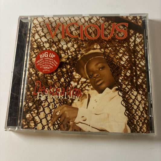 Vicious - Destination Brooklyn (CD, 1994) Hip Hop Reggae ek-57857