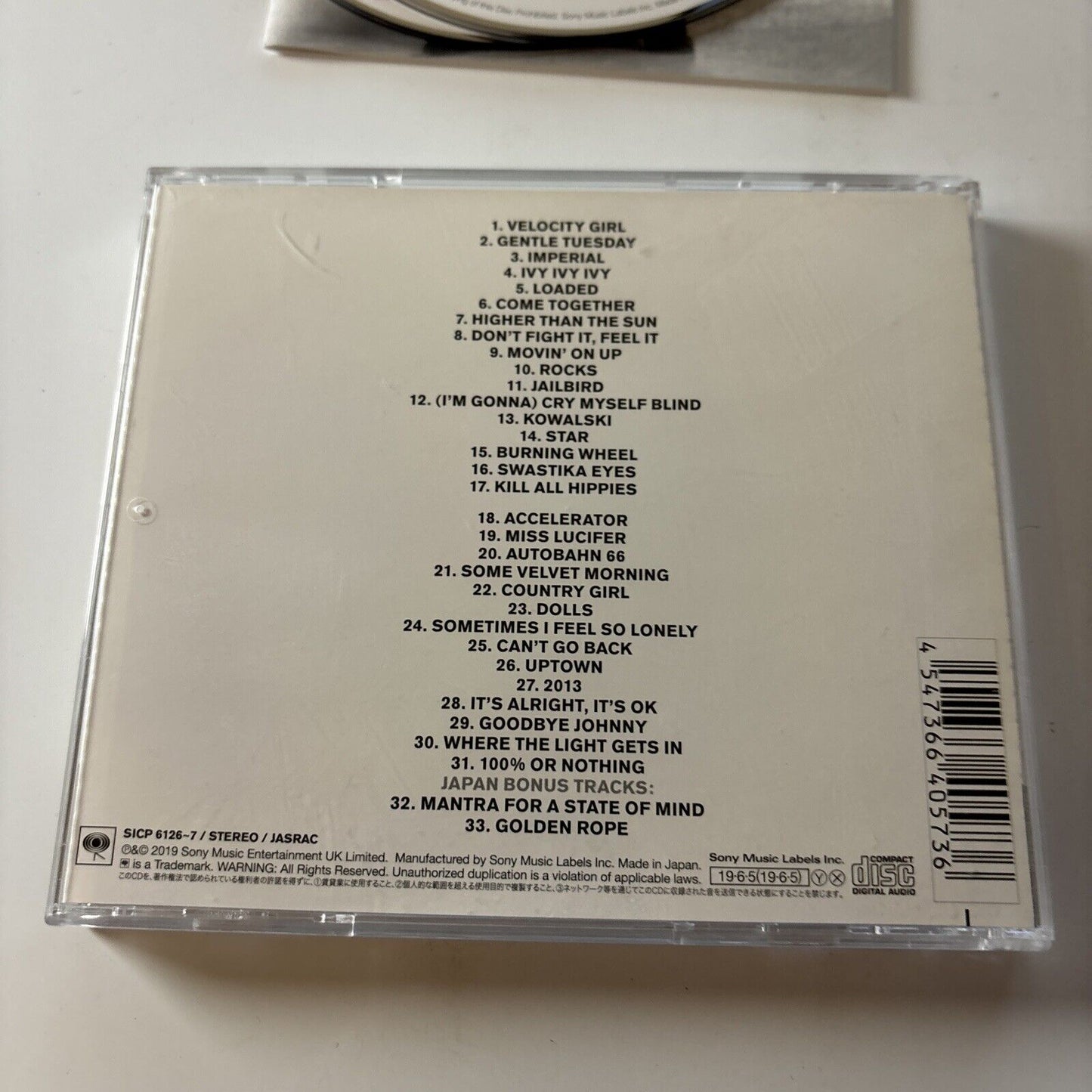 Primal Scream - Maximum Rock 'N' Roll (CD, 2019) Japan & sicp-6126-7