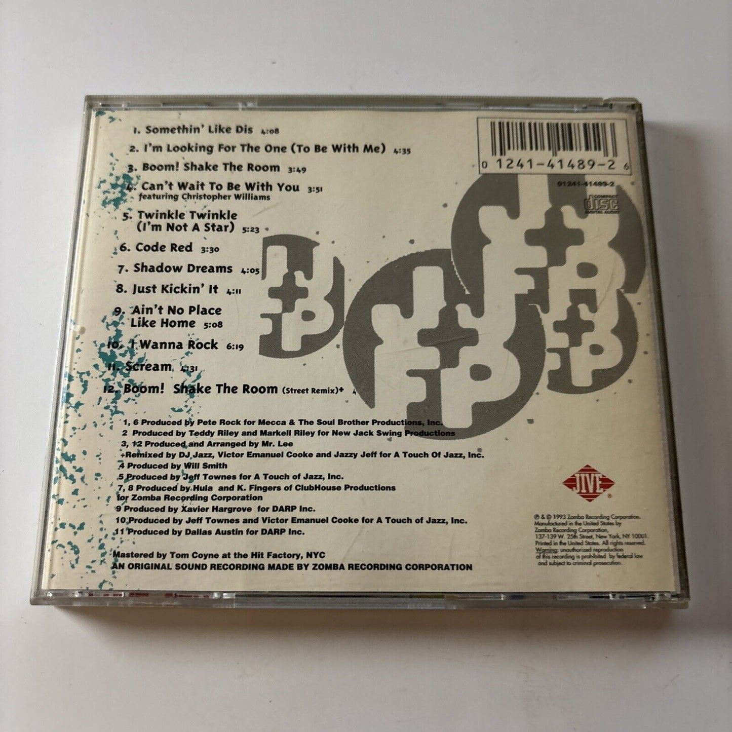 Jazzy Jeff & Fresh Prince - Code Red (CD, 1993) USA & Jive Jive 01241-41599-2