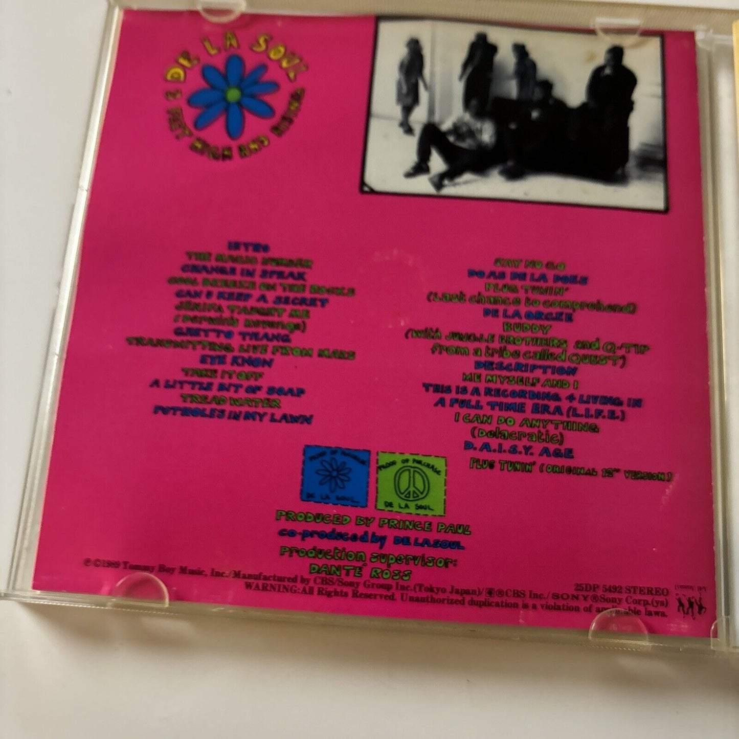 De La Soul - 3 Feet High And Rising (CD, 1989) Japan 25dp-5492 Hip Hop