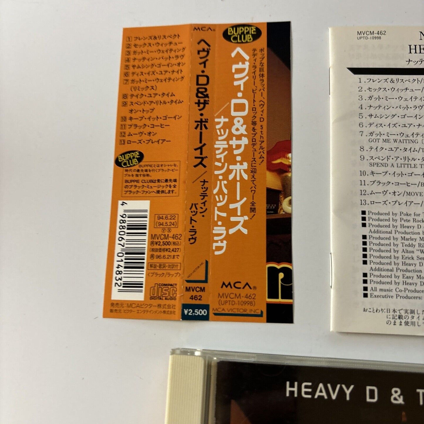 Heavy D. & The Boyz - Nuttin' But Love (CD, 1994) Japan MCA Records MVCM-462 Obi