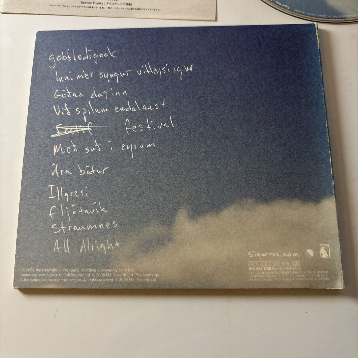 Sigur Rós - Með Suð Í Eyrum Við Spilum Endalaust (CD, 2008) Japan TOCP-66809