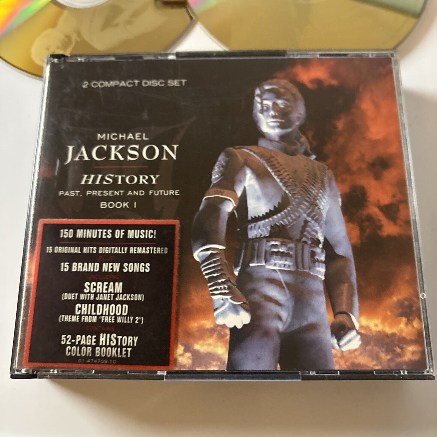 Michael Jackson - HIStory Past, Present And Future Book I (CD, 1995) Gold Disc