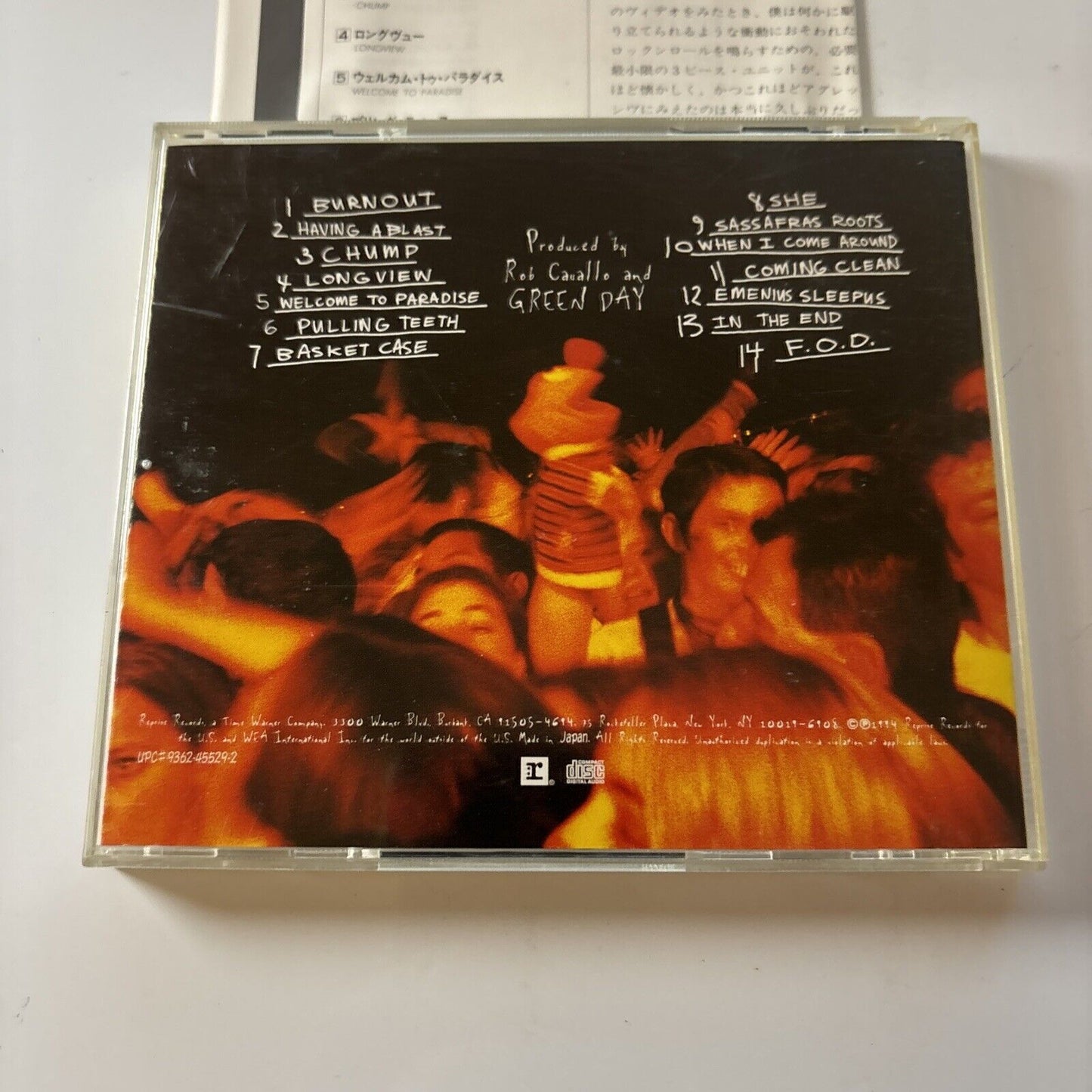 Green Day - Dookie (CD, 1998) Japan WPCR-1796 Reprise Records