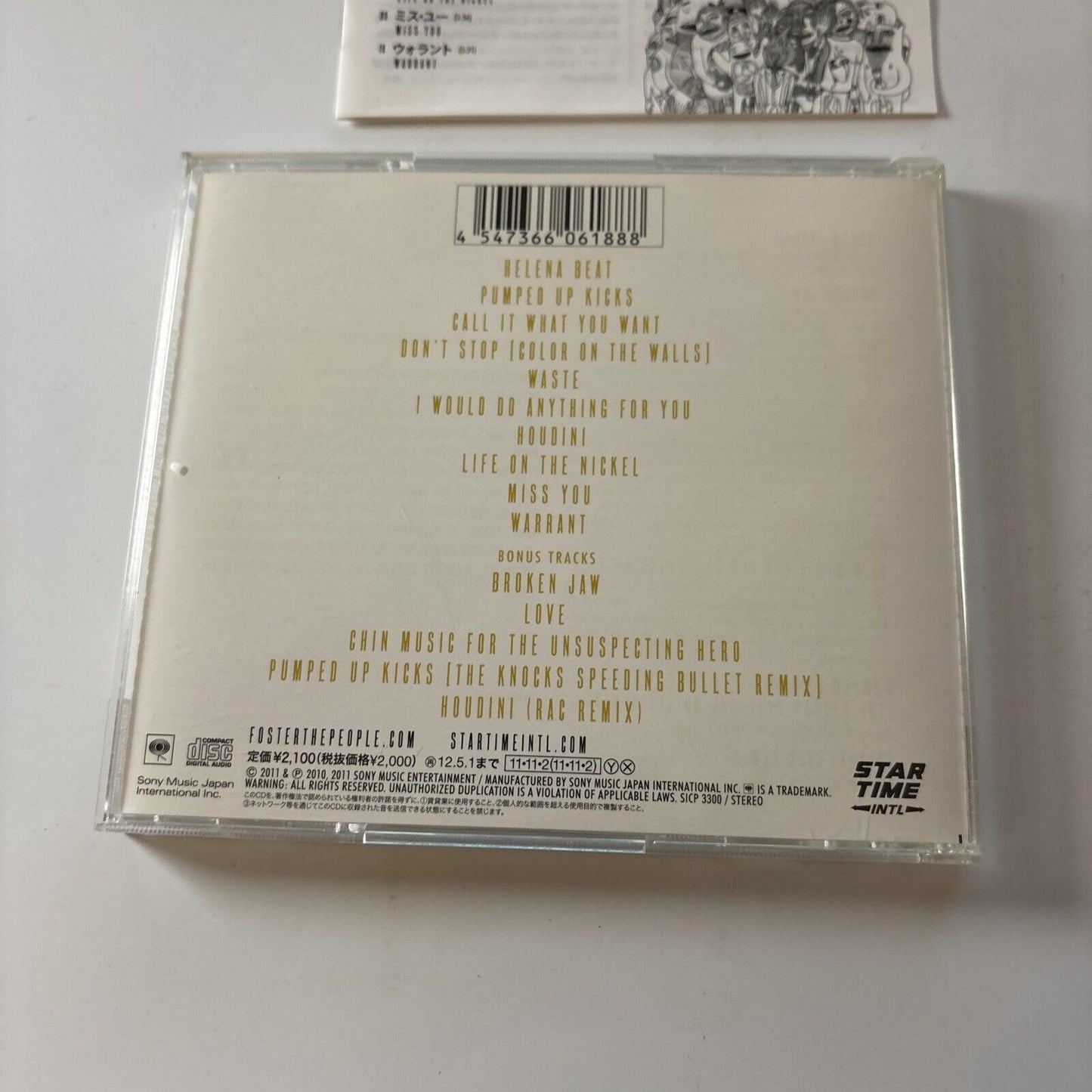 Foster The People - Torches (CD, 2011) Japan sicp-3300