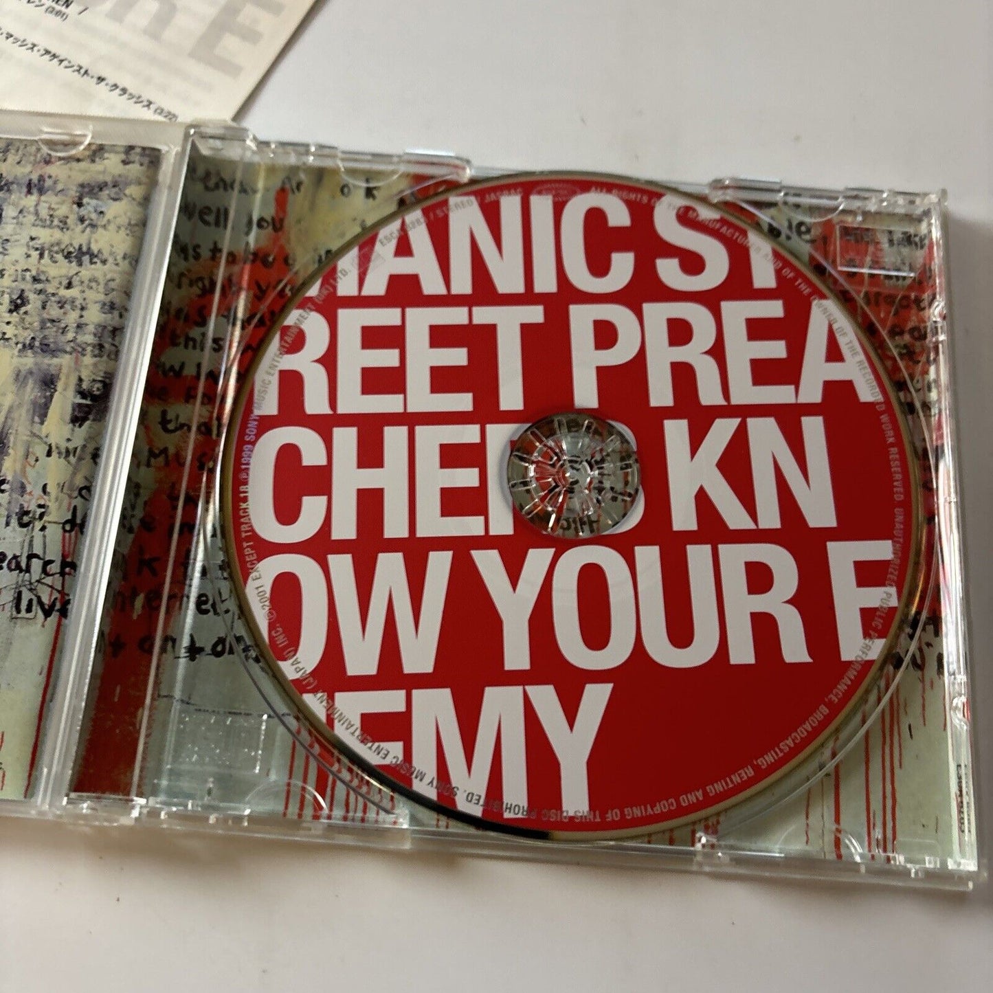 Manic Street Preachers - Know Your Enemy (CD, 2001) Japan ESCA-8283
