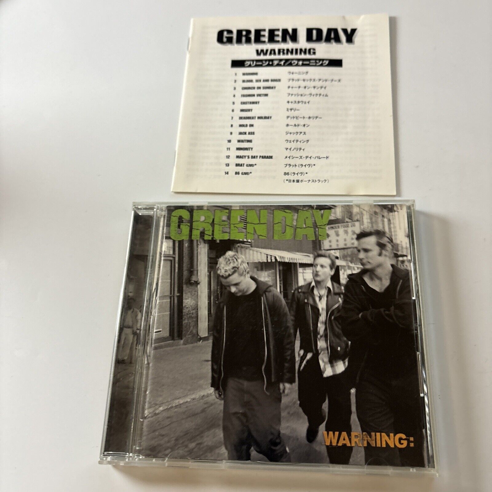 Green Day - Warning (CD, 2000) Japan WPCR-10850 Reprise Records – Retro ...
