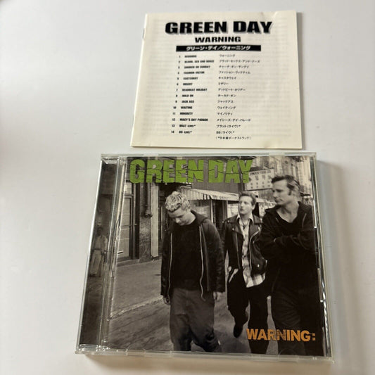 Green Day - Warning (CD, 2000) Japan WPCR-10850 Reprise Records
