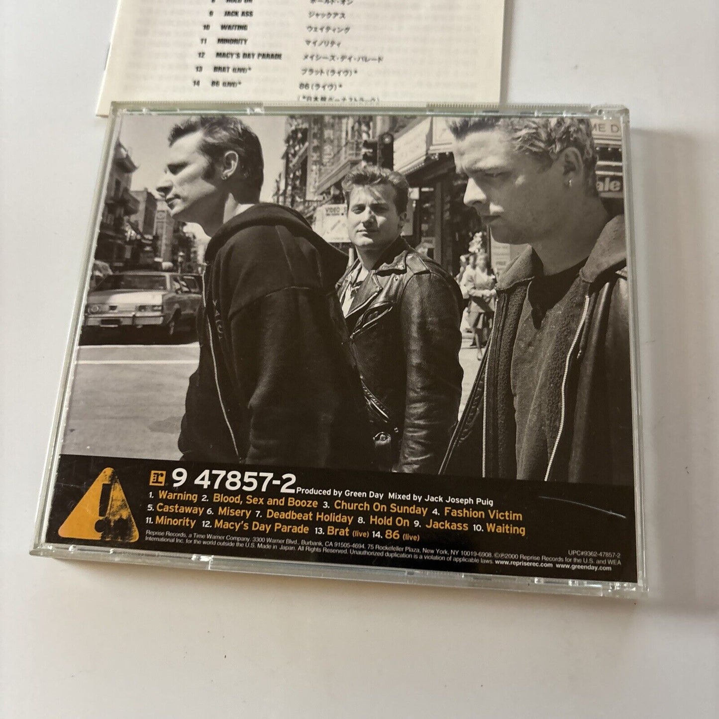 Green Day - Warning (CD, 2000) Japan WPCR-10850 Reprise Records