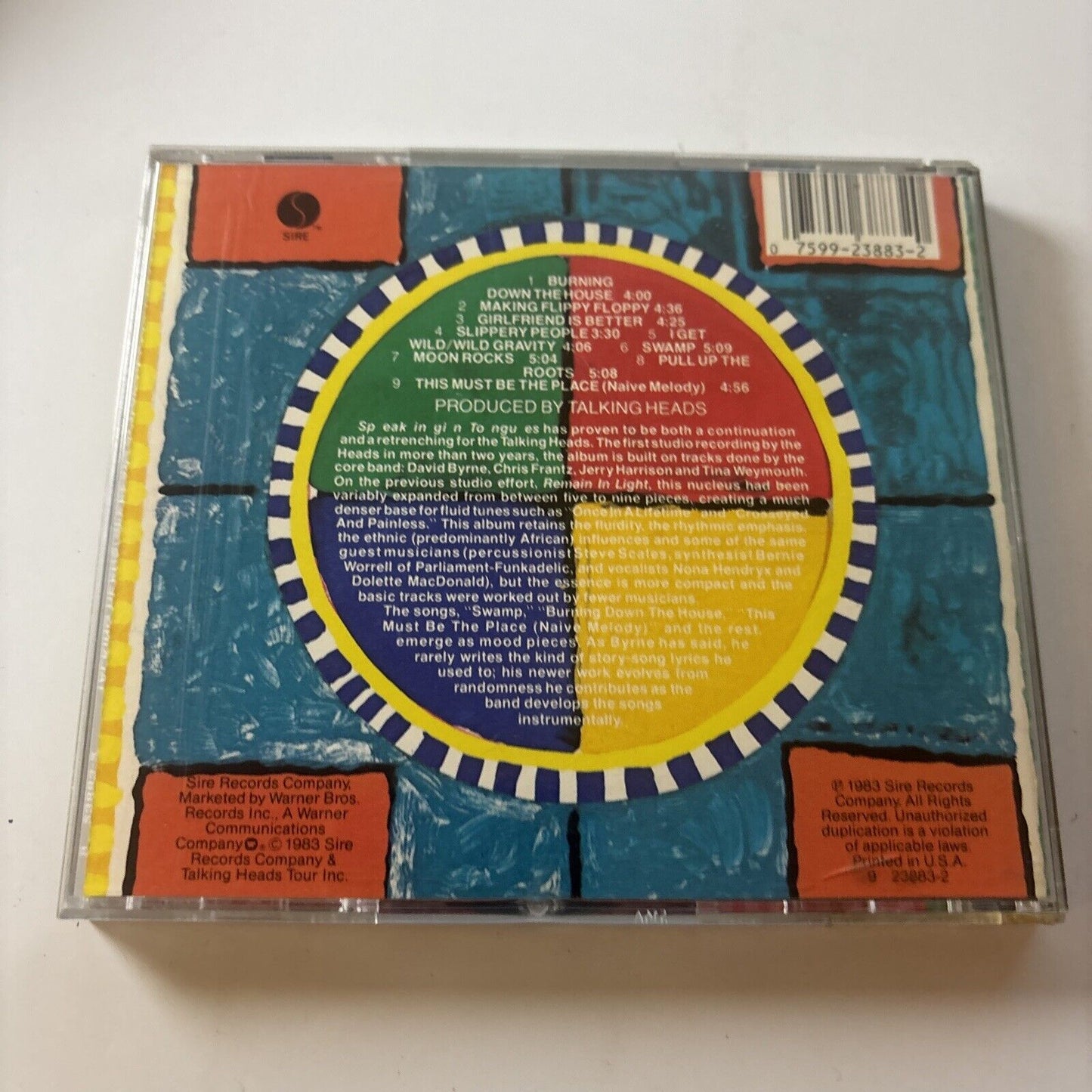 Talking Heads - Speaking In Tongues (CD, 1983) USA Sire 3352966