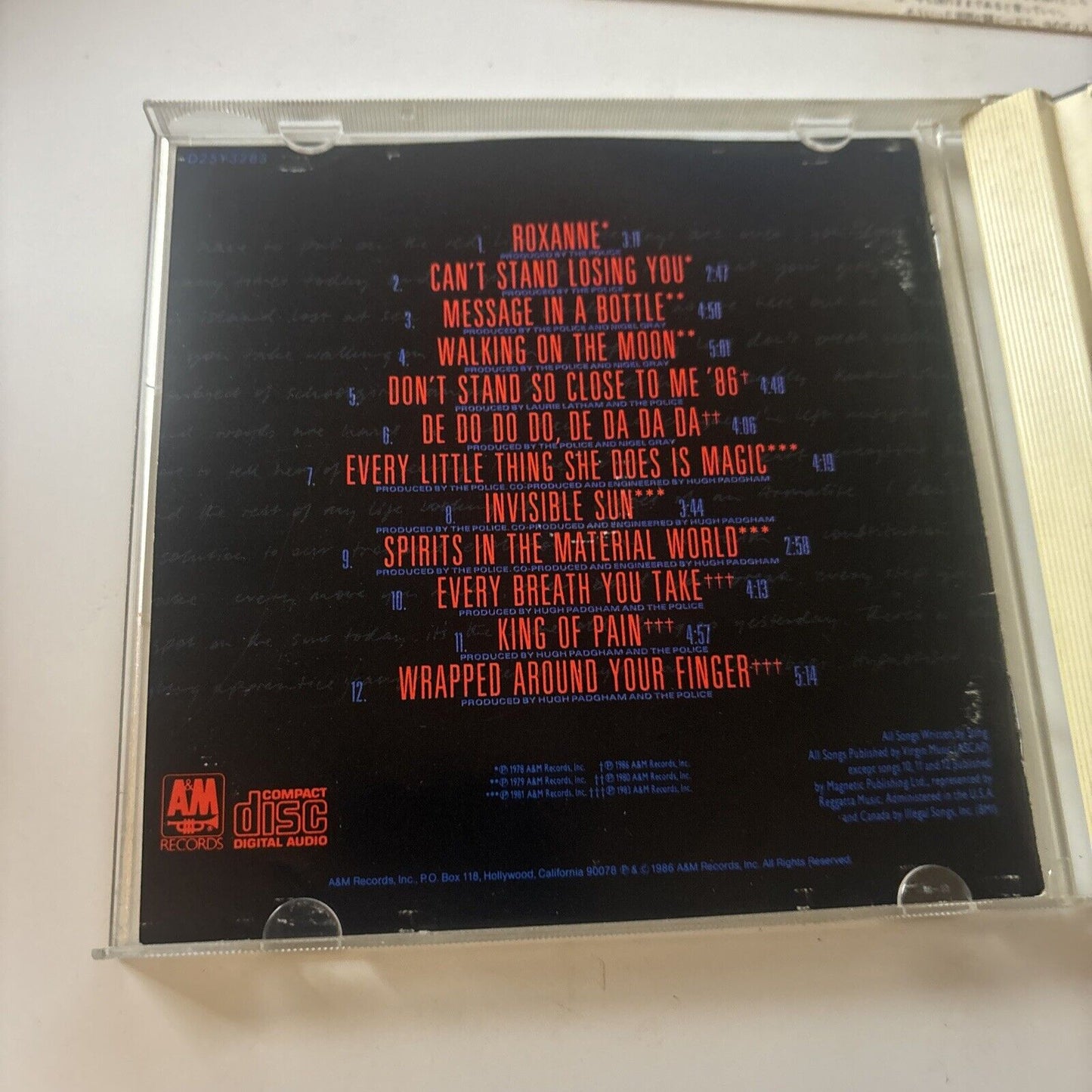 The Police - Every Breath You Take (CD, 1988) Japan d25y3283