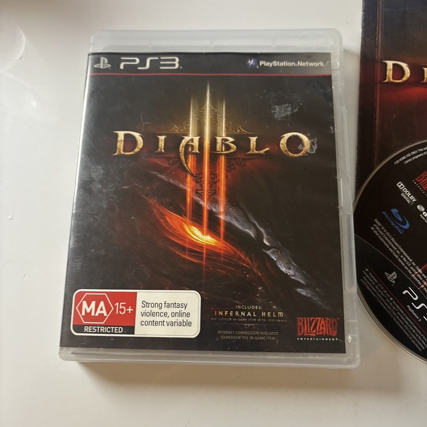 Diablo 3 III Sony Playstation 3 PS3 Game Manual