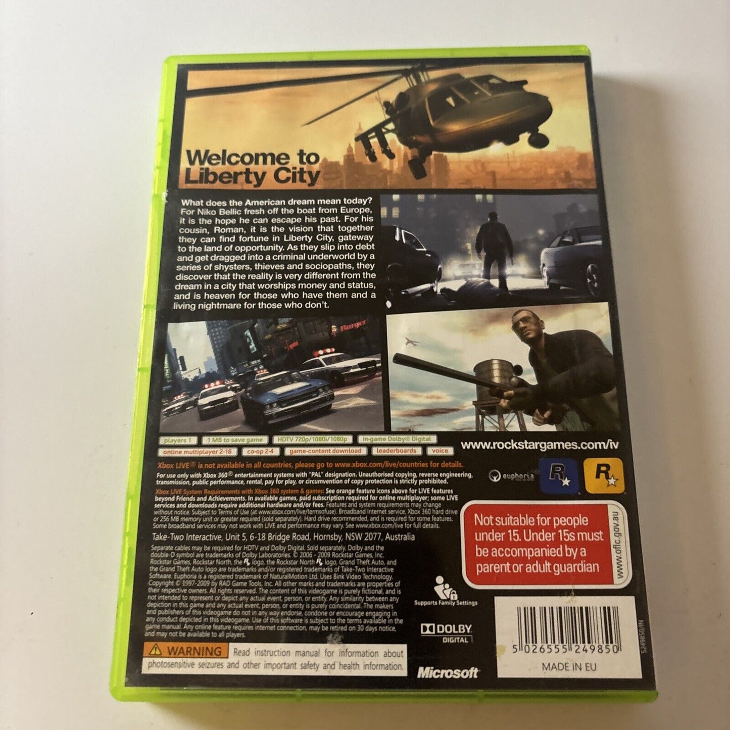 Grand Theft Auto IV Liberty City  Xbox 360 PAL