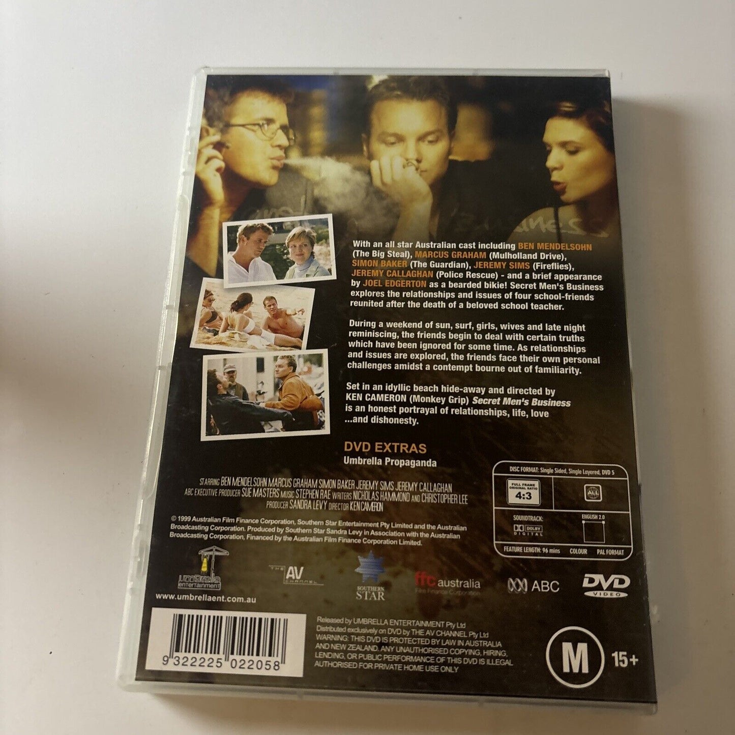 Secret Men's Business (DVD, 1999) BEN MENDELSOHN All Regions