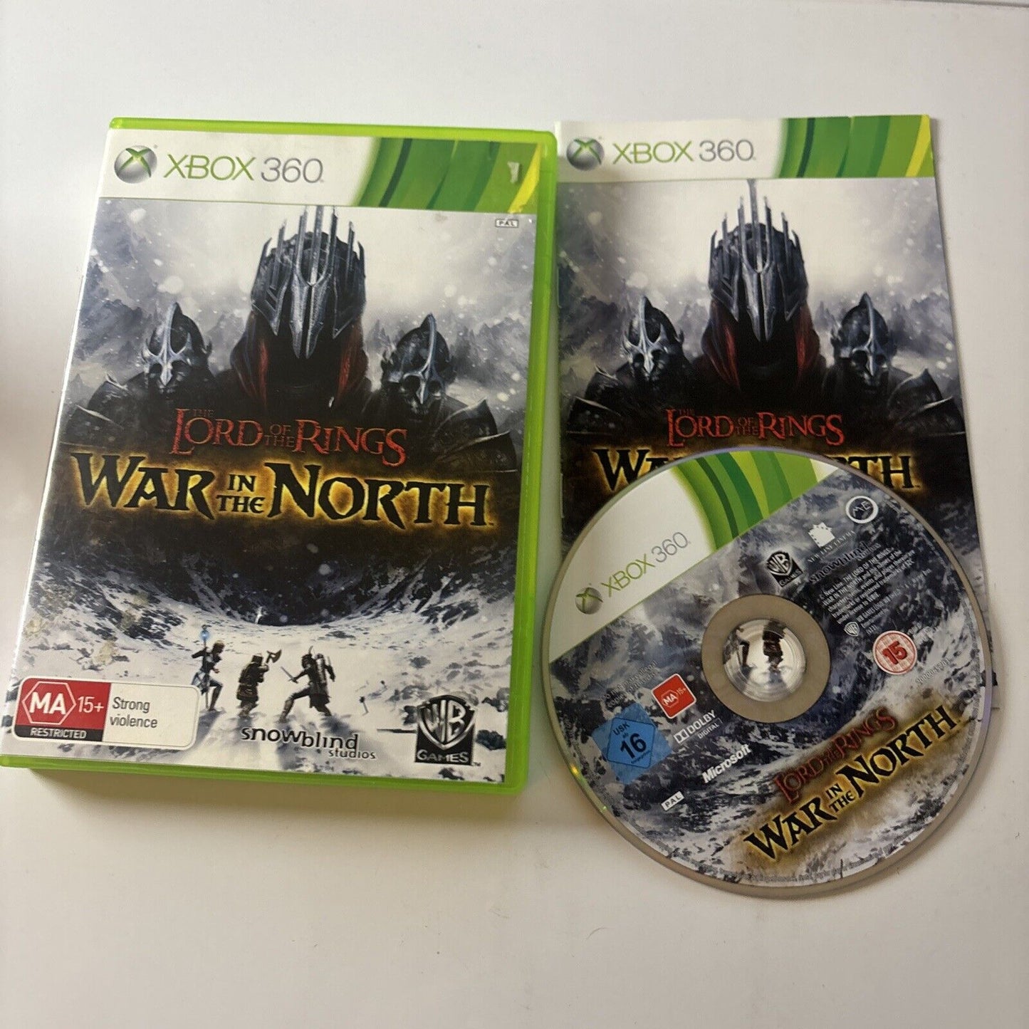The Lord Of The Rings - War In The North XBOX 360 With Manual PAL