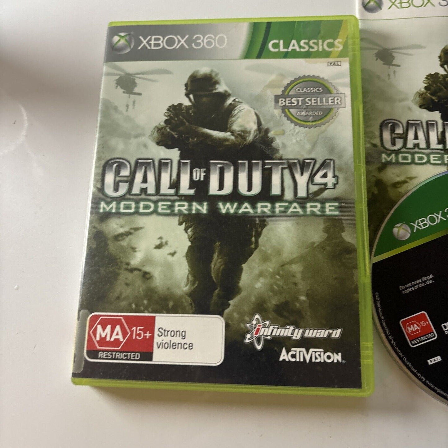 Call Of Duty 4: Modern Warfare Microsoft Xbox 360 Manual PAL